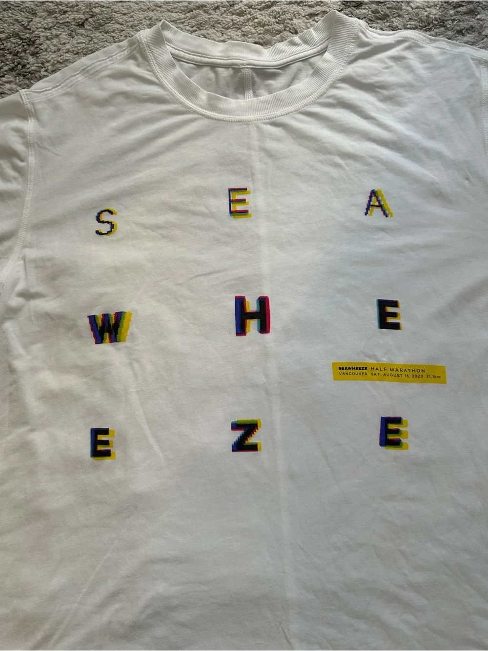 Lululemon SeaWheeze 2020 Vancouver Graphic Tee White Approx M/L Size